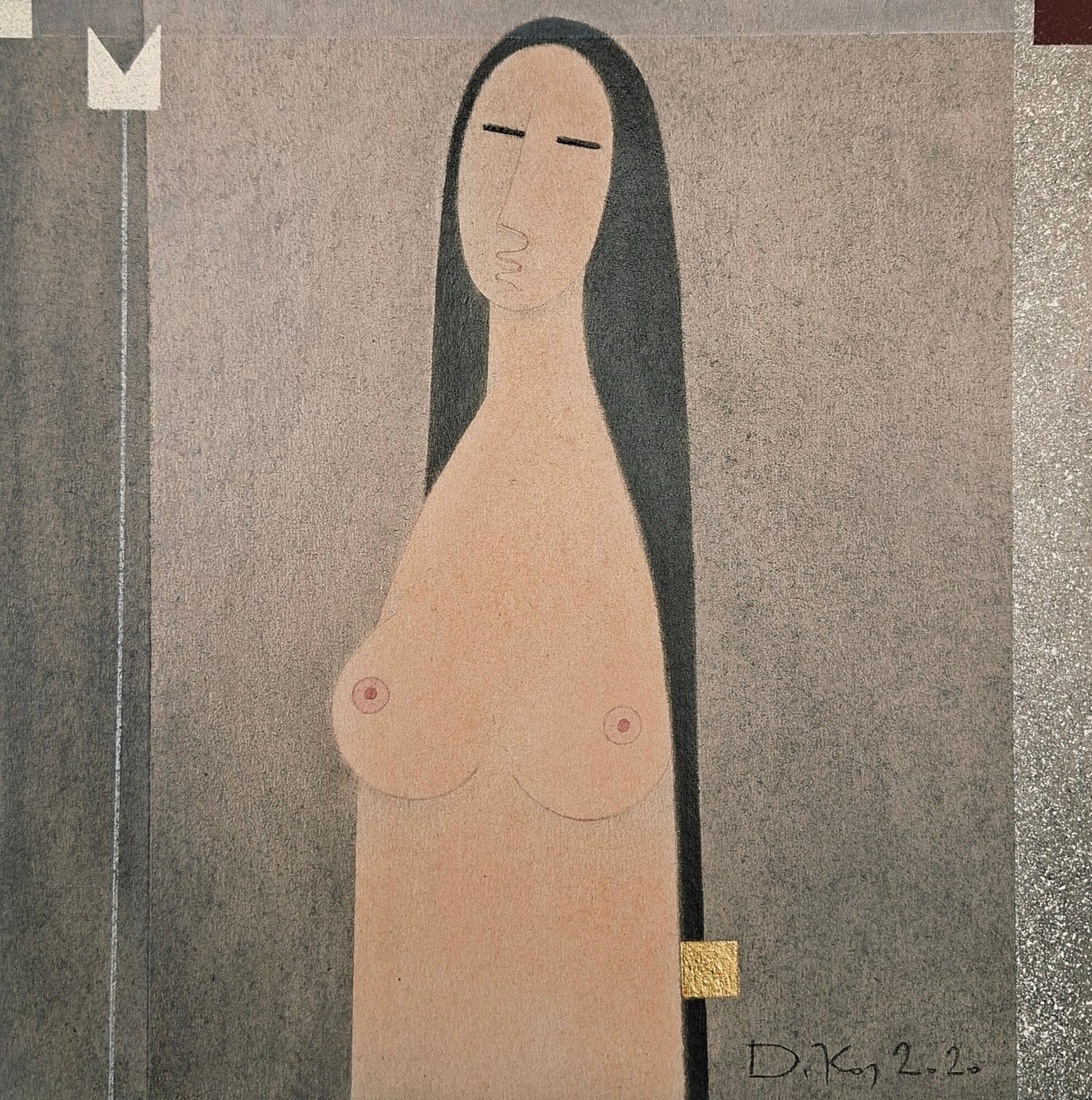 Drago Kos, Grace In Stillness 5, 35 x 35 cm, 2020