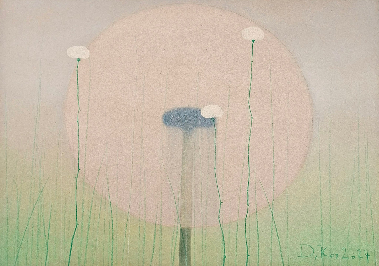 Drago Kos, Dandelion, 50 x 35 cm, 2024