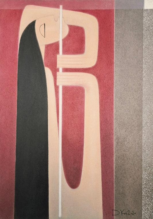 Drago Kos, Flute Harmony 2, 50 x 35 cm, 2020