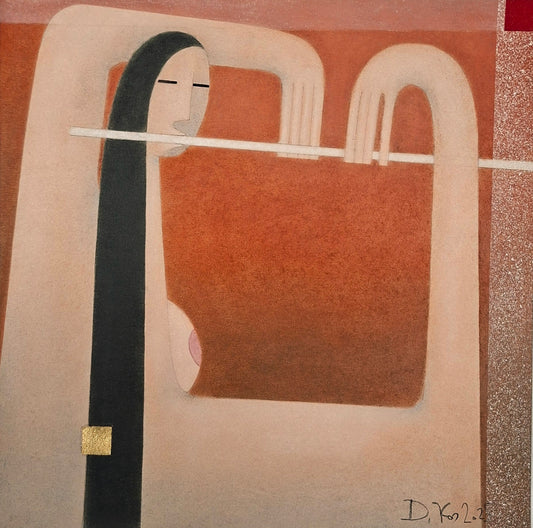 Drago Kos, Flute Harmony 3, 35 x 35 cm, 2025