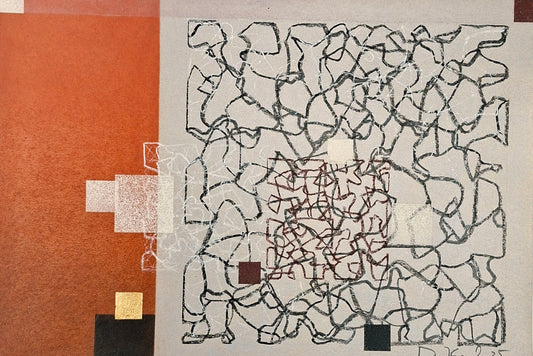 Drago Kos, Geometry in Pastel, 50 x 35 cm, 2025