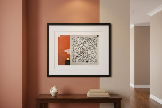 Drago Kos, Geometry in Pastel, 50 x 35 cm, 2025