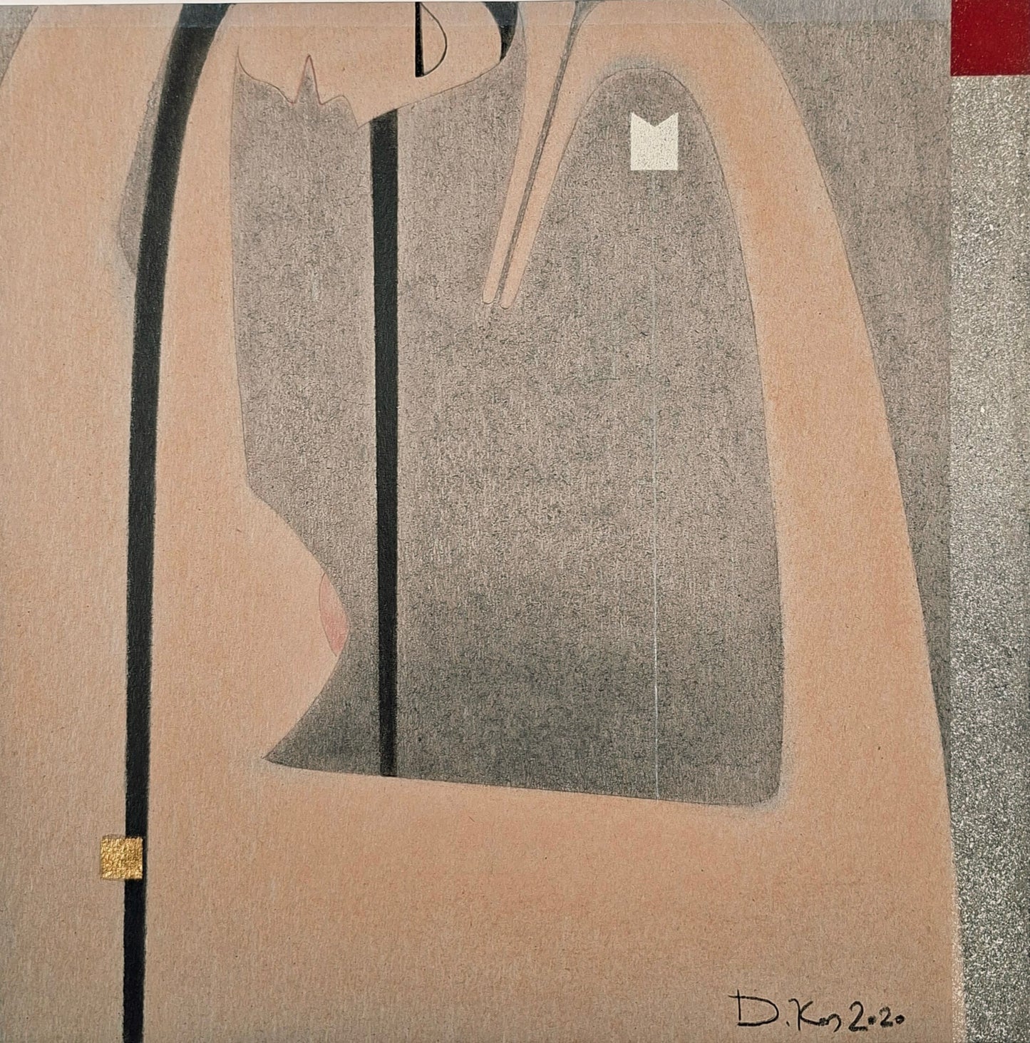 Drago Kos, Grace In Stillness 1, 35 x 35 cm, 2020
