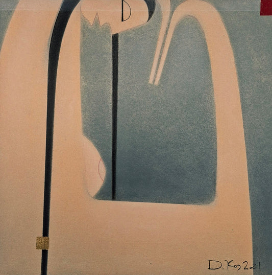 Drago Kos, Grace In Stillness 3, 35 x 35 cm, 2021