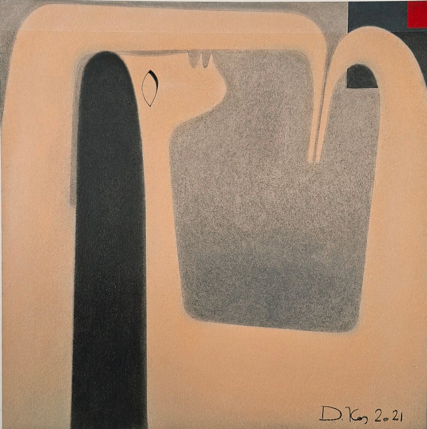 Drago Kos, Grace In Stillness 4, 35 x 35 cm, 2021