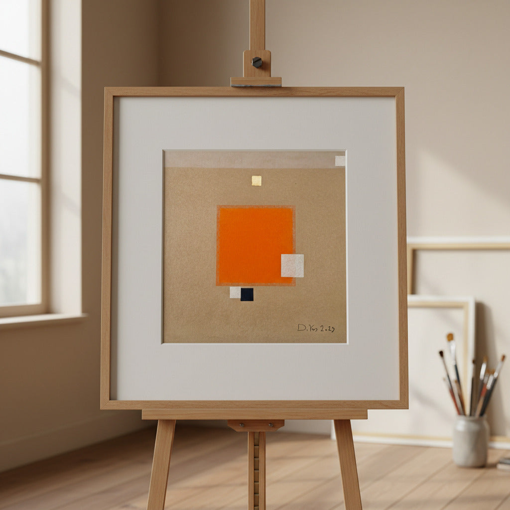 Drago Kos, Harmondy In Squares 3, 35 x 35 cm, 2023