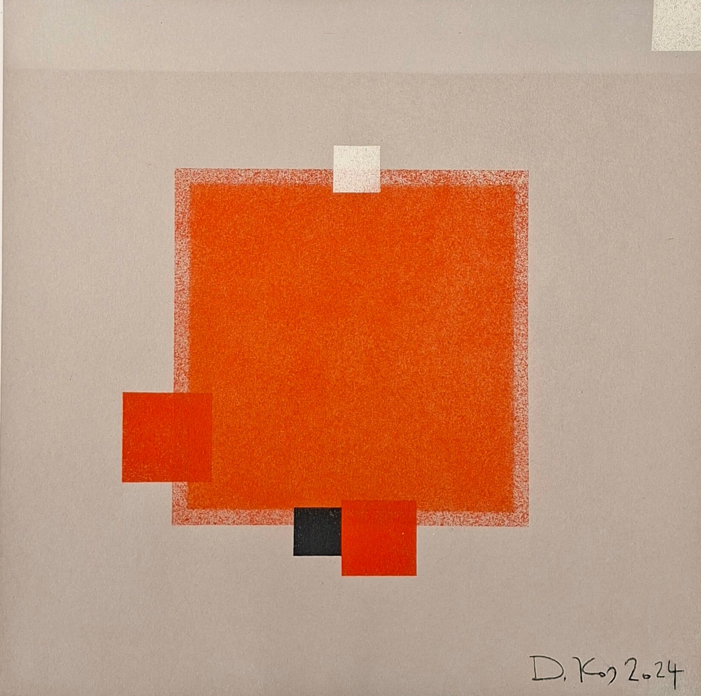 Drago Kos, Harmondy In Squares 4, 35 x 35 cm, 2024