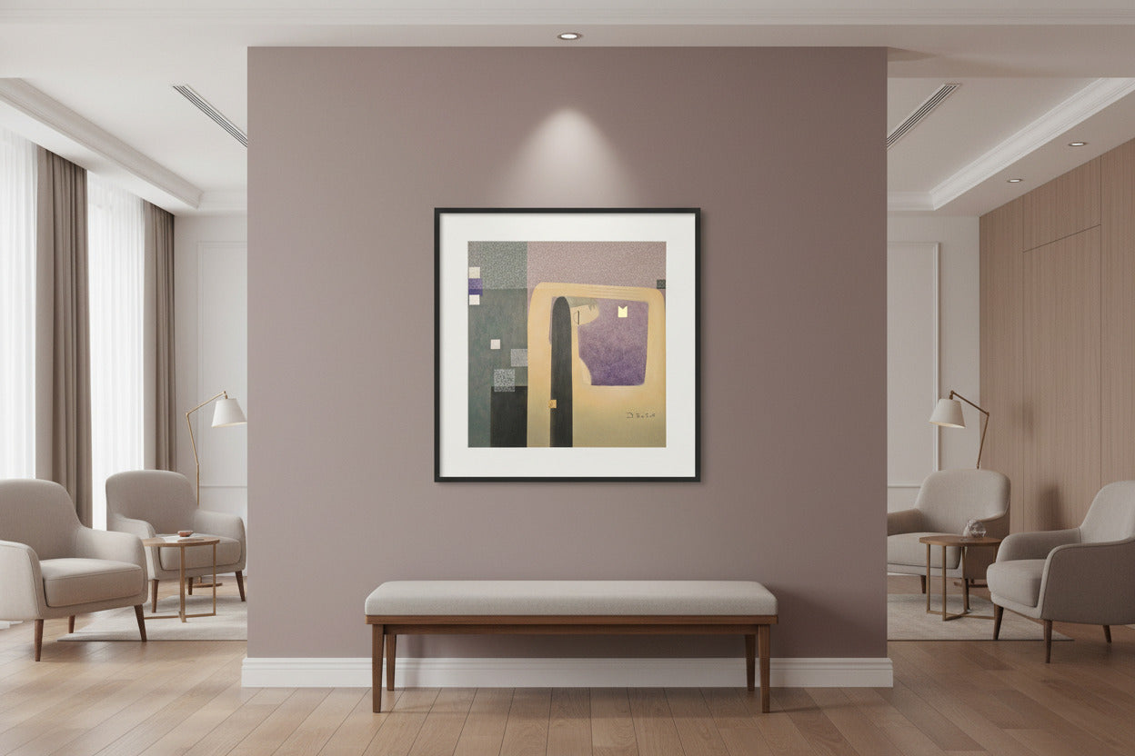 Drago Kos, Purple Temple, 50 x 35 cm, 2015