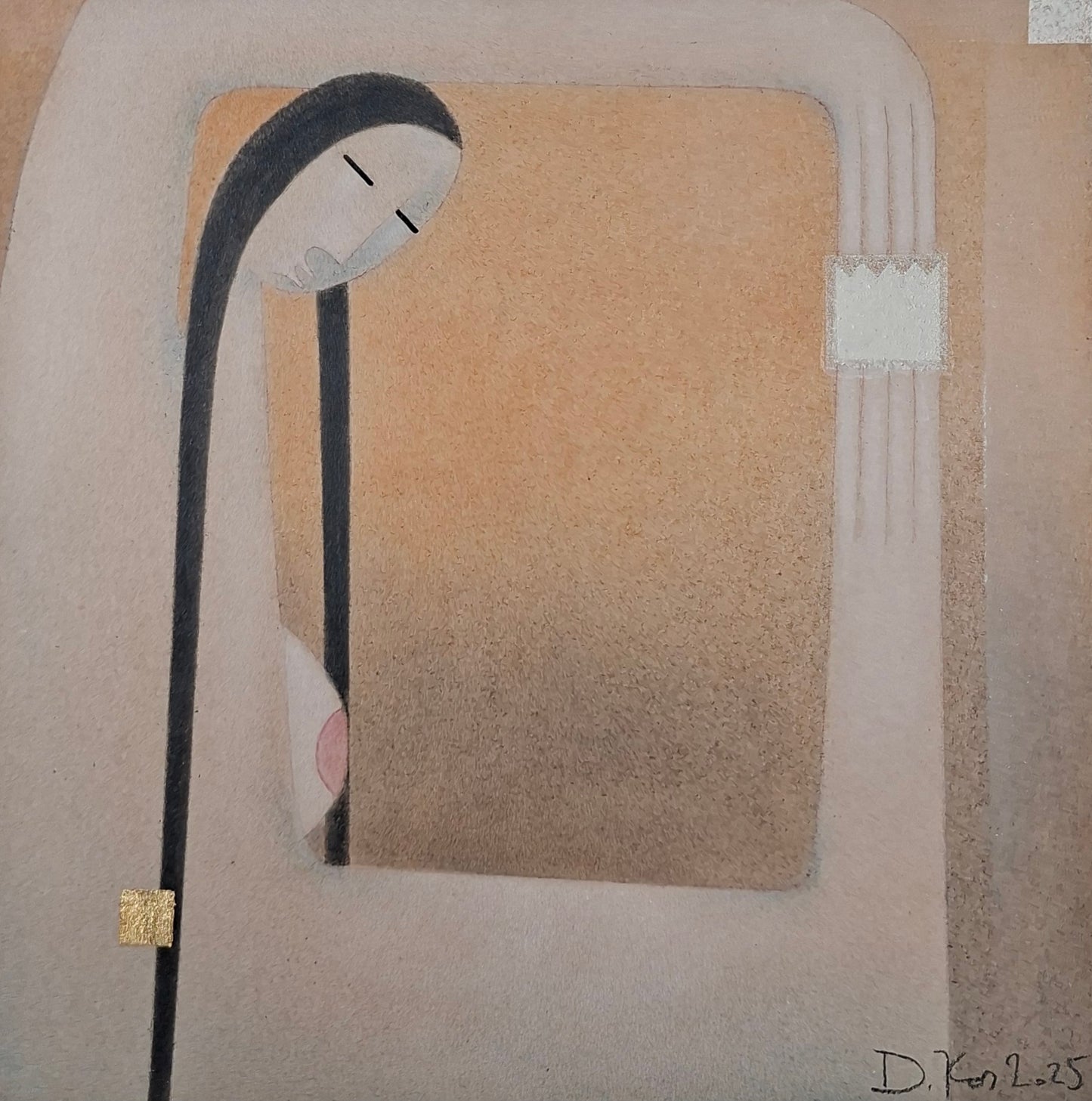 Drago Kos, Sacred Flow 2, 35 x 35 cm, 2025