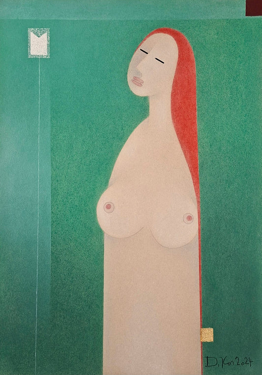 Drago Kos, The Quiet Pose, 50 x 35 cm, 2024