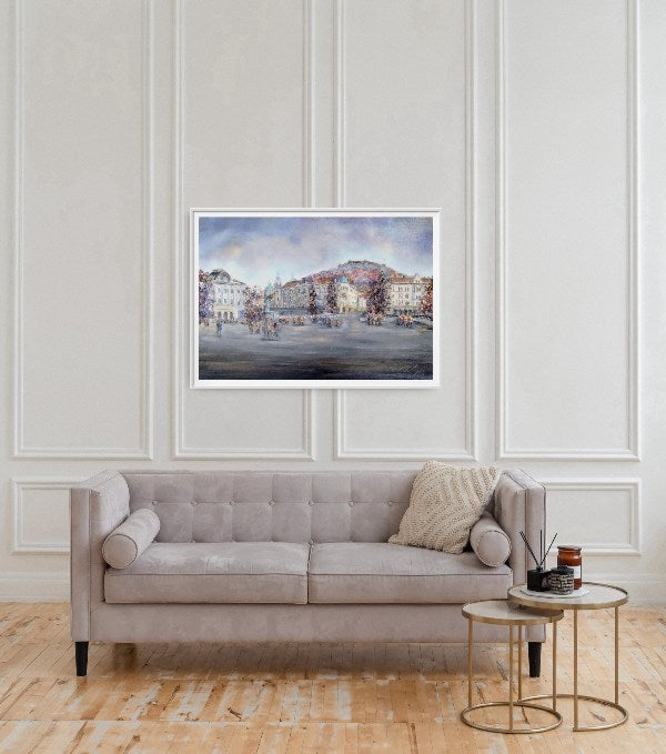 Vesna Sket, Ljubljana Tromostovje 1, 70 x 100 cm