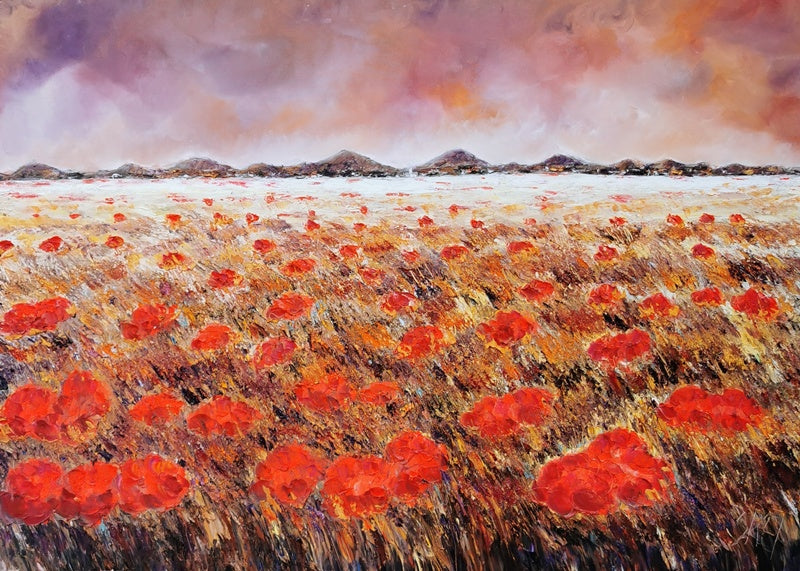 Vesna Sket, Maki 1, 100 x 140 cm