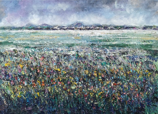 Vesna Sket, Zelena Simfonija 1, 50 x 70 cm