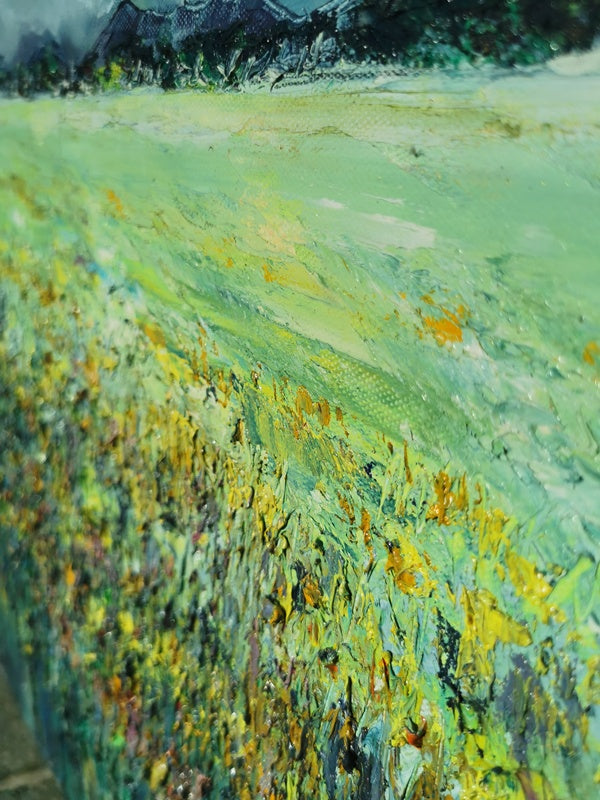 Vesna Sket, Zeleno Polje 1, 50 x 70 cm