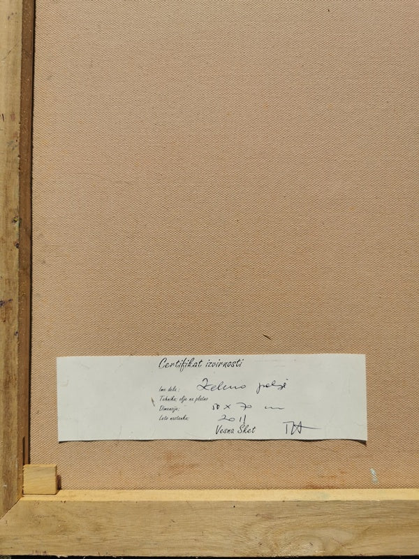 Vesna Sket, Zeleno Polje 1, 50 x 70 cm