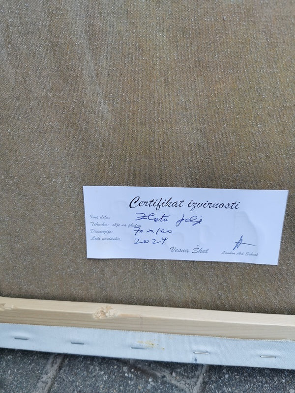 Vesna Sket, Zlato Polje 1, 70 x 100 cm